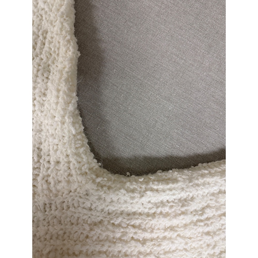 Zenana Women Ivory Popcorn Knit Sweater Crew Neck Long Sleeve Pullover cozy - Picture 4 of 6